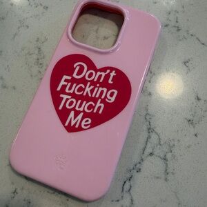 Velvet Caviar Pink Case with Red Heart Design